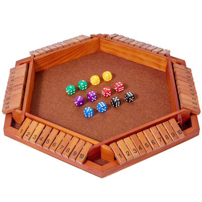 Party Multi-person Interactive Drinking Game Tabletop Chess and Card Game Four-sided Number Flip Game Prop
