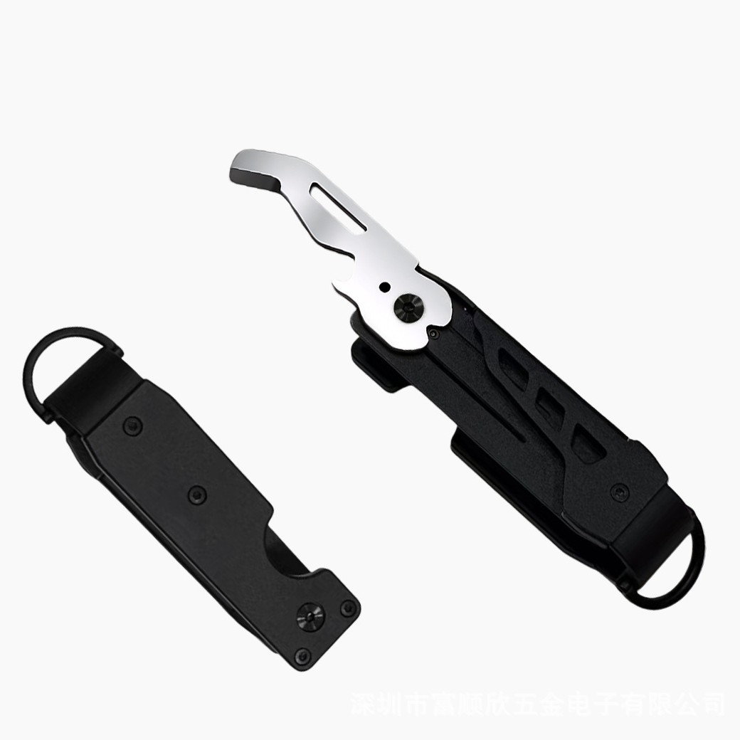 2026 New Key Ring Bottle Opener Multi-functional Stainless Steel Folding Knife EDC Tool