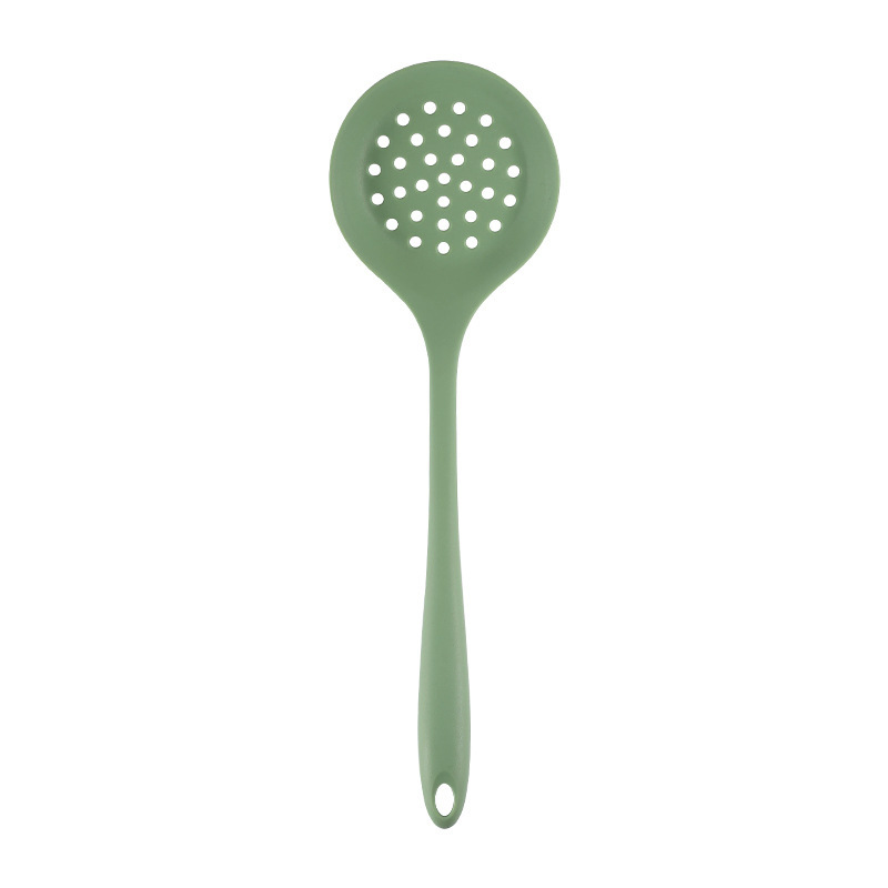 Silicone Spatula Home Spoon Spatula Non-Stick Pan Special Frying Spatula High Temperature Resistant Slotted Spoon Soup Spoon Kitchen Utensils Set