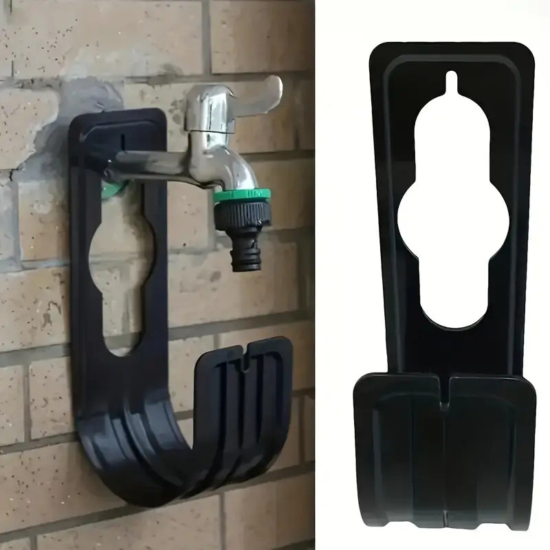 Wall-mounted Garden Retractable Hose Storage Rack Outdoor Water Tap Hook Garden Organizer Soft Hose Storage Wall-mounted