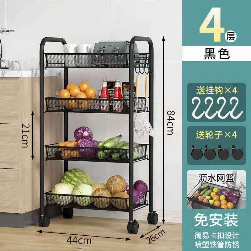 Beauty salon special trolley beauty cart three-layer barber shop hairdressing nail hand push tool cart storage shelf