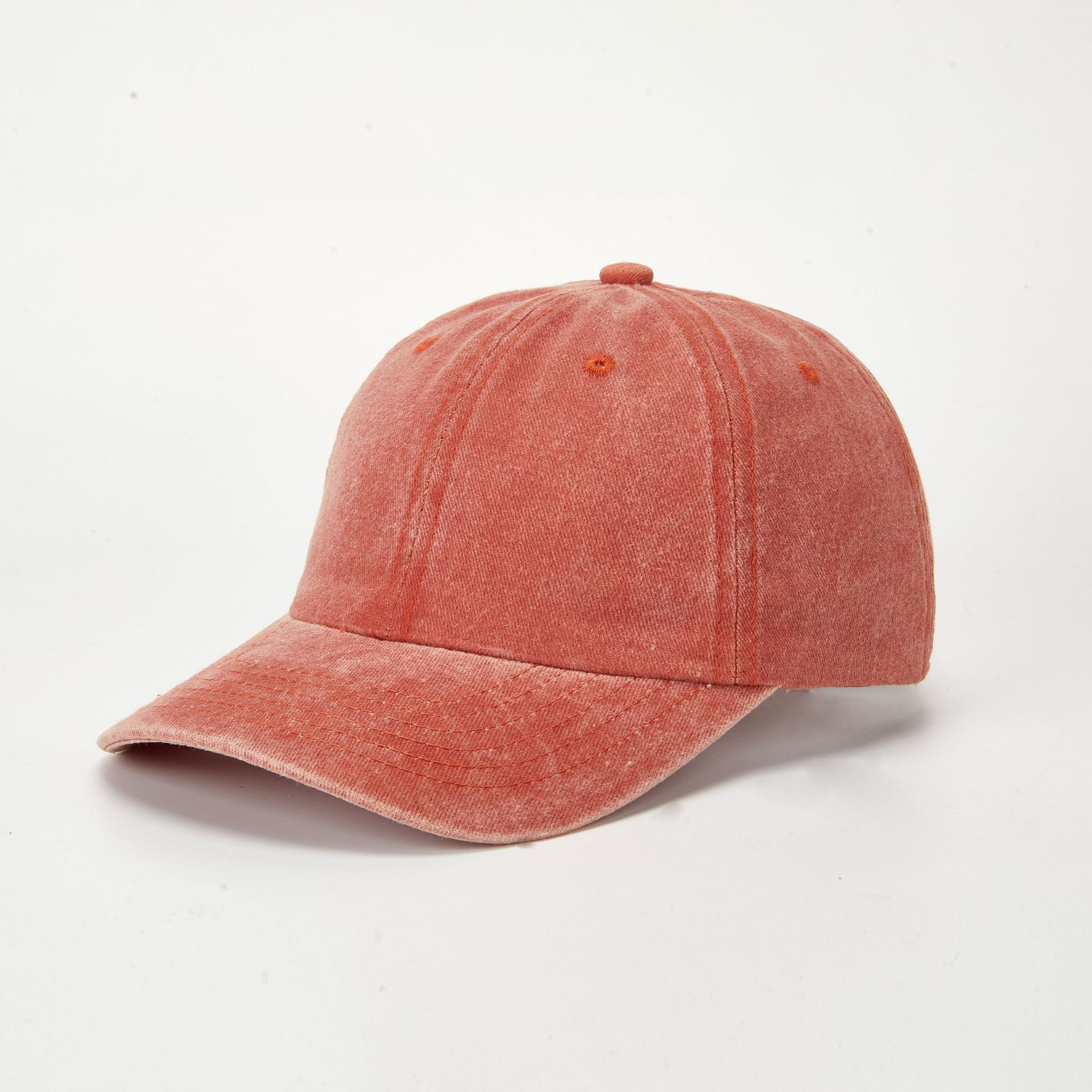 Washed Baseball Cap Coated Distressed Solid Blank Visor Cap Hat for Women