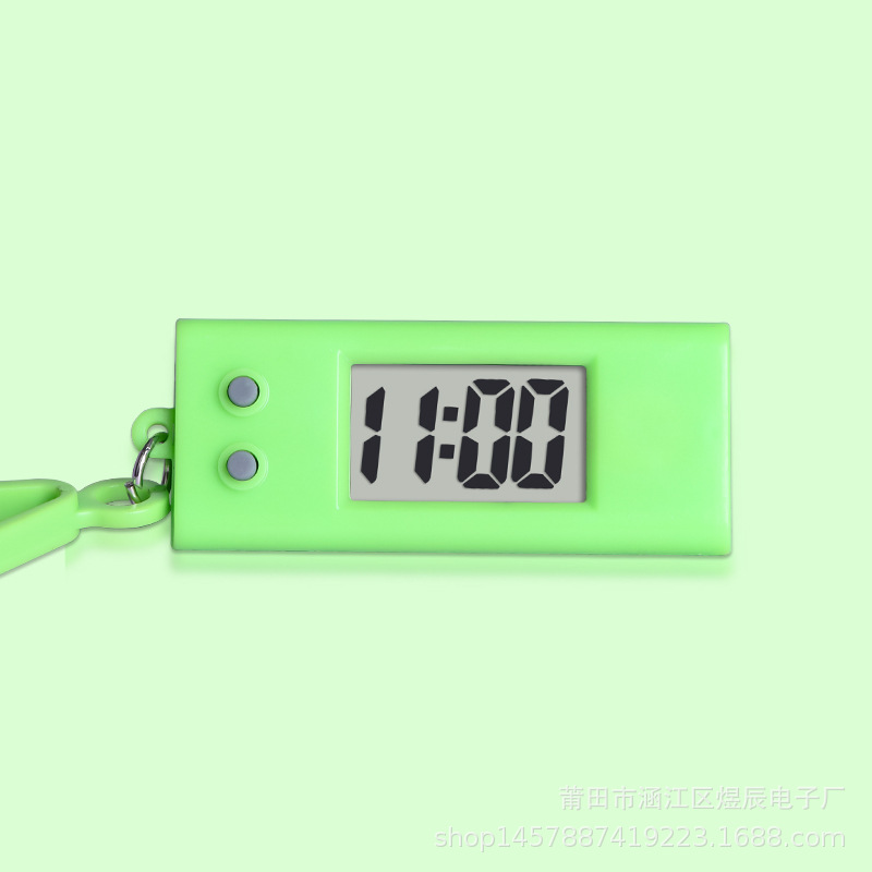 Work Study Postgraduate Entrance Exam Mini Silent Electronic Watch Portable Student Backpack Keychain Small Hanging Watch Compact Electronic Clock