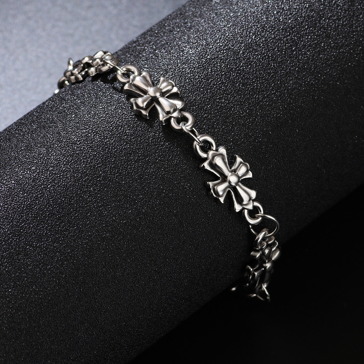 New Gothic Cross Men's Alloy Bracelet High Quality Street Gothic Style
