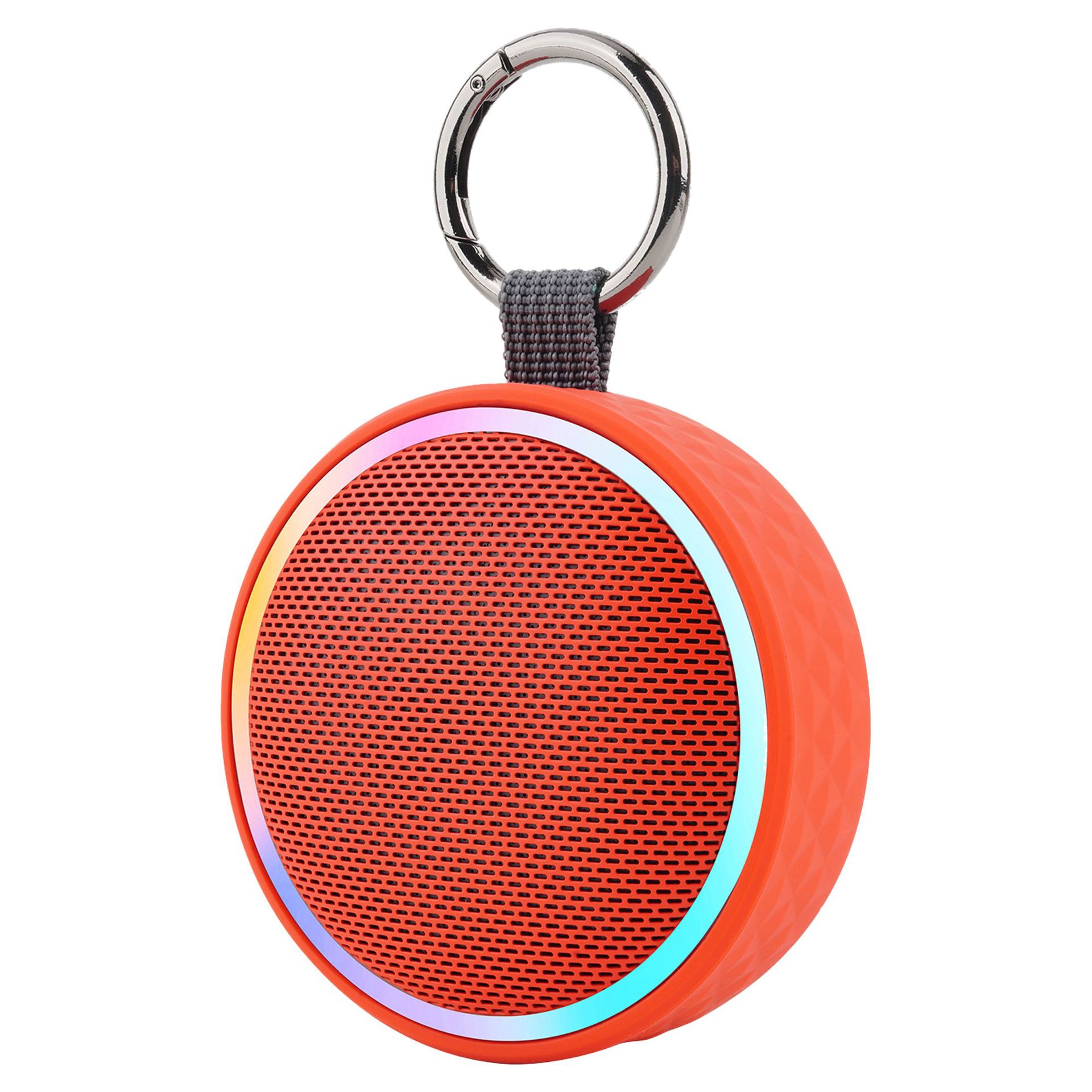 Private Mold Outdoor Waterproof Speaker Cool Light Plug-in Card Clip Portable Bluetooth Small Speaker