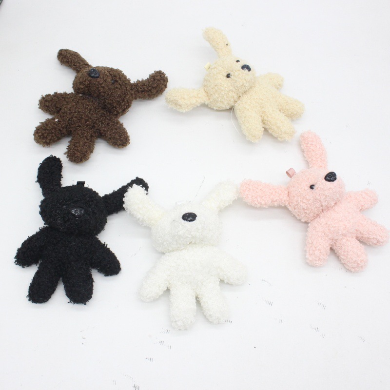 Cute Handmade Cartoon Plush Dog Children's Accessories Bag Charm Souvenir Doll