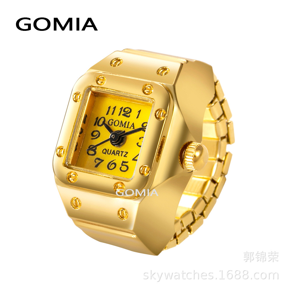 GOMIA//EB Rivet Heart Octagonal Ring Watch