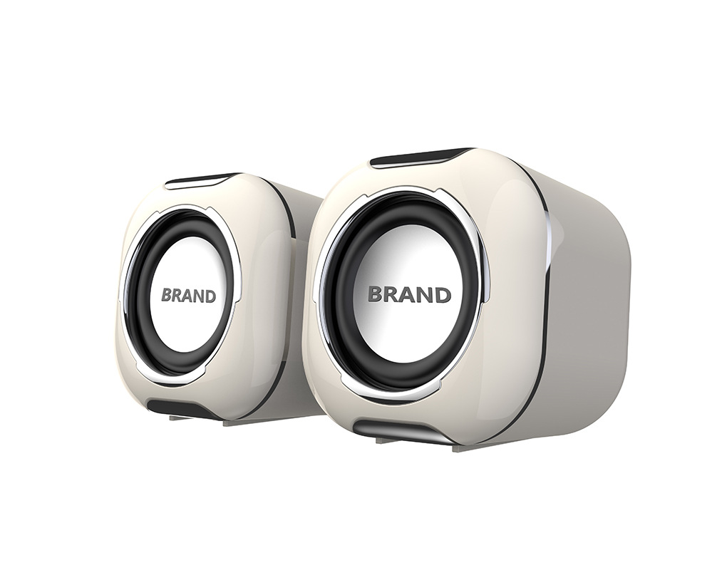 New computer audio, desktop notebook 3.5MM dual-use small ultra-heavy bass wired small speaker