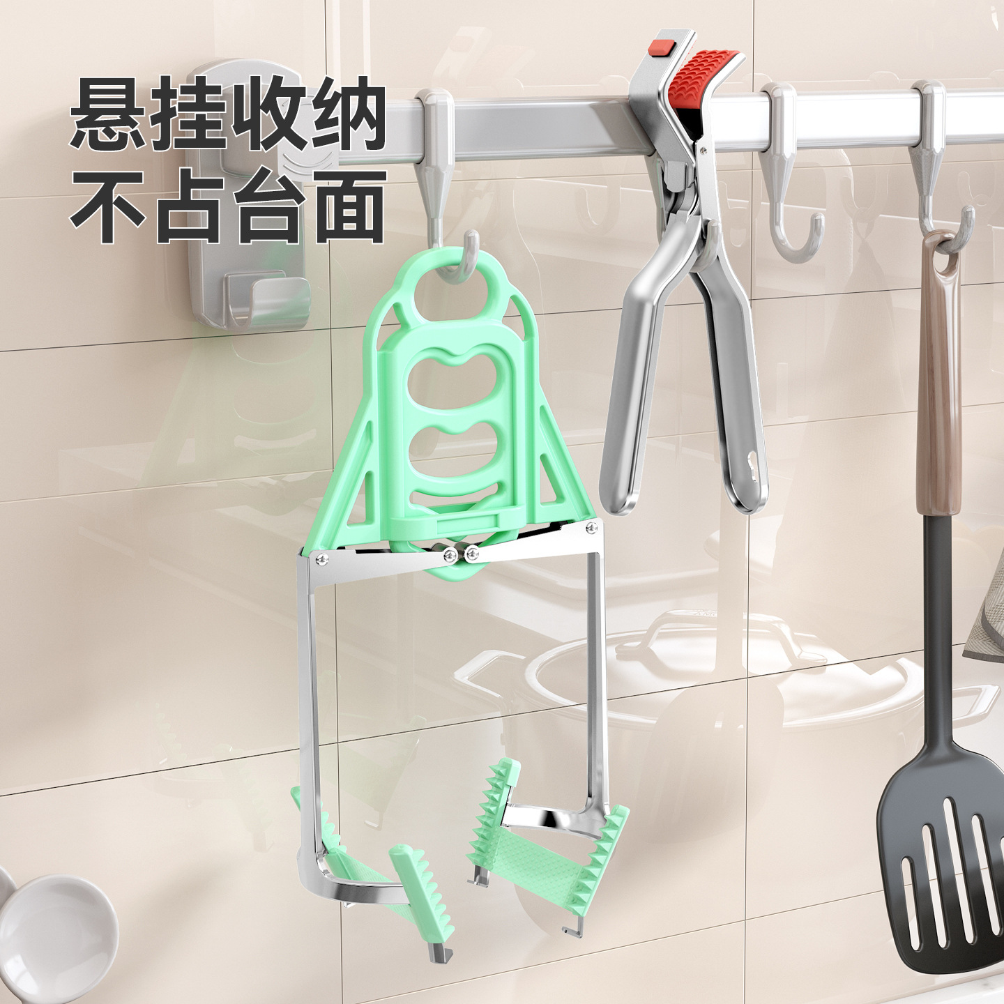 New anti-scald clip bowl clip multifunctional stainless steel bowl lifter plate clip anti-slip plate lifter kitchen supplies