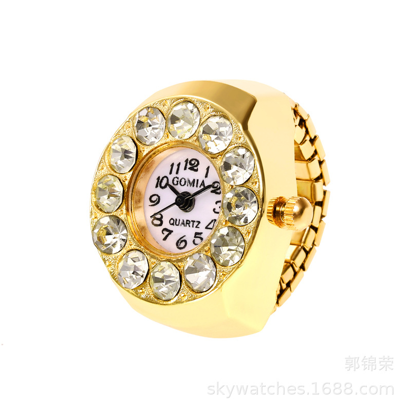 Ring Watch Gold Watch Accessory Student Watch Women's Finger Watch