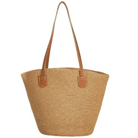 Handmade straw bag women 2025 new large capacity woven handbag shoulder bag underarm bag beach bag