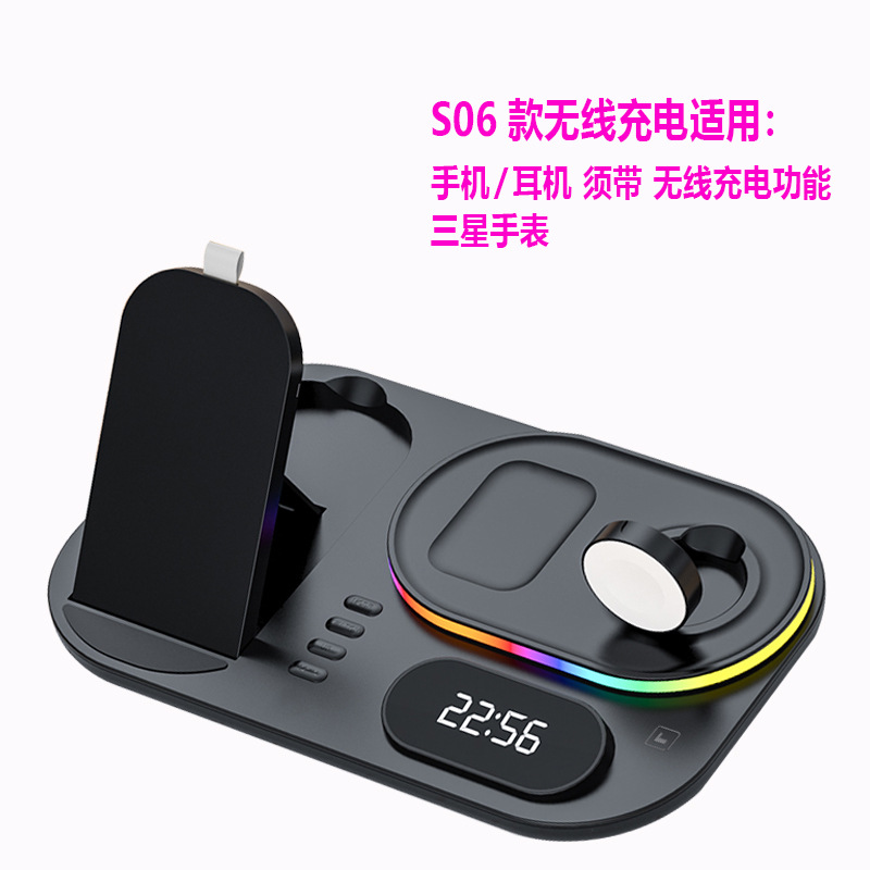Wireless Charger 30W for Apple Samsung Huawei Phone Earphone Watch Foldable Desktop Magnetic Fast Charging
