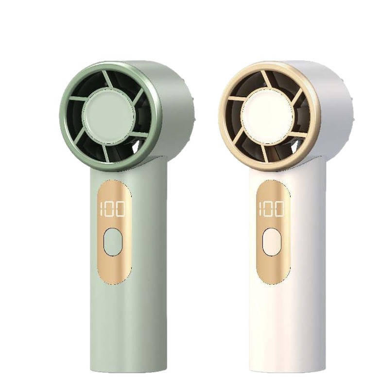 New PCX-26-J01 Turbo High-speed Fan Outdoor Portable LED Digital Display Mini Handheld Small Fan