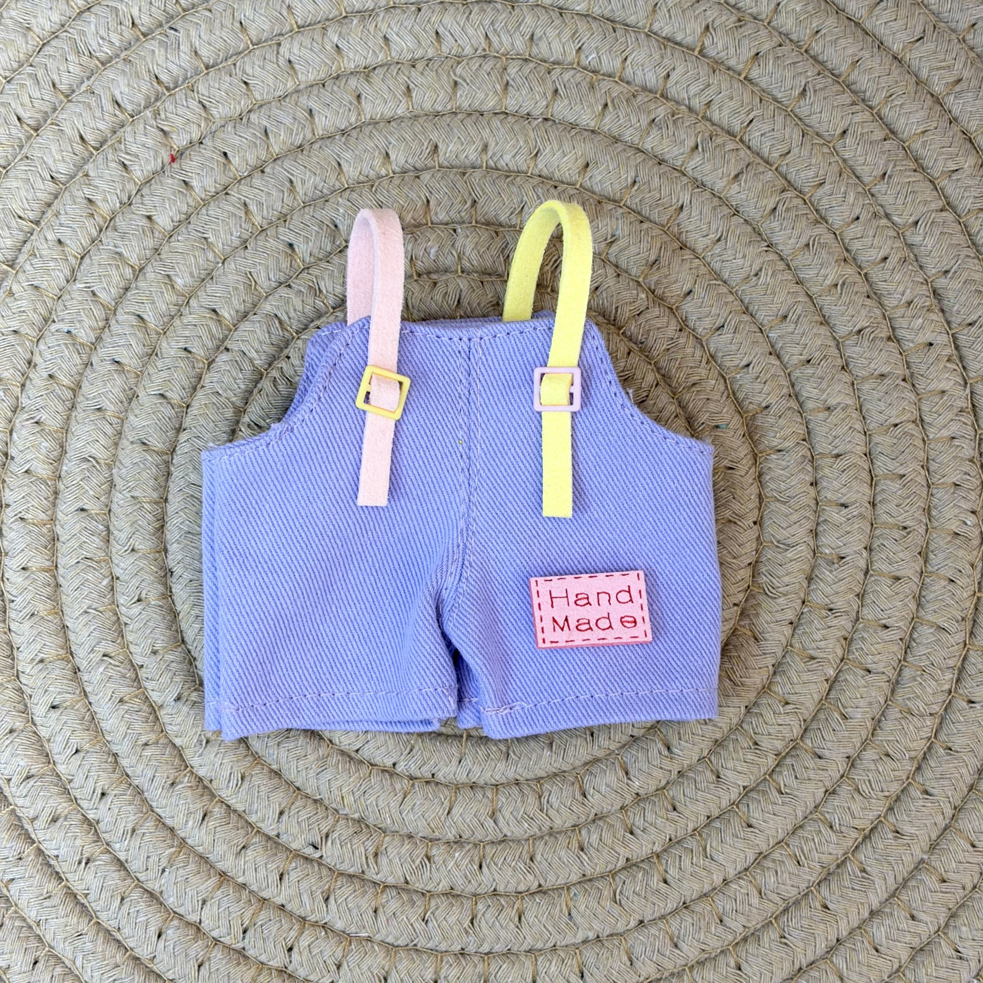 New product 15cm Gazi sister doll clothing macaron color suspender pants double pants bjd doll replaceable doll clothing