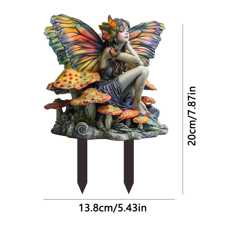 New Angel Fairy Garden Acrylic Ground Insert Decoration Yard Potted Plant Ornament