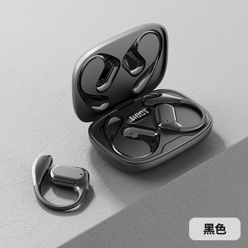 Q11 private mold ear-hook wireless OWS Bluetooth earphone high quality sports digital display noise reduction long battery life