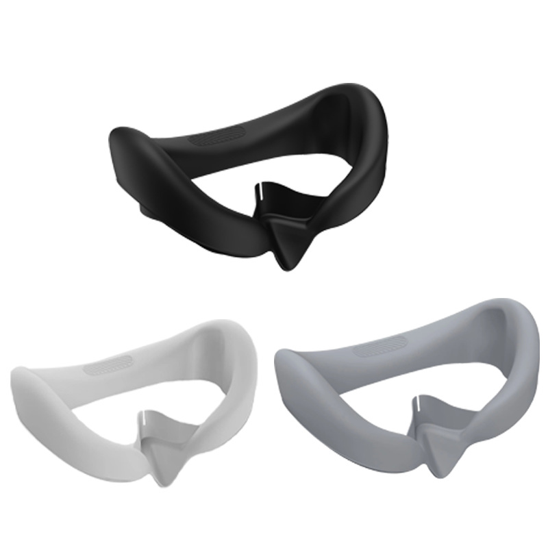 For VR Device Accessories PICO4 Silicone Face Cover with Nose Pad Light-blocking Anti-sweat Breathable Comfortable PICO4 Ultra