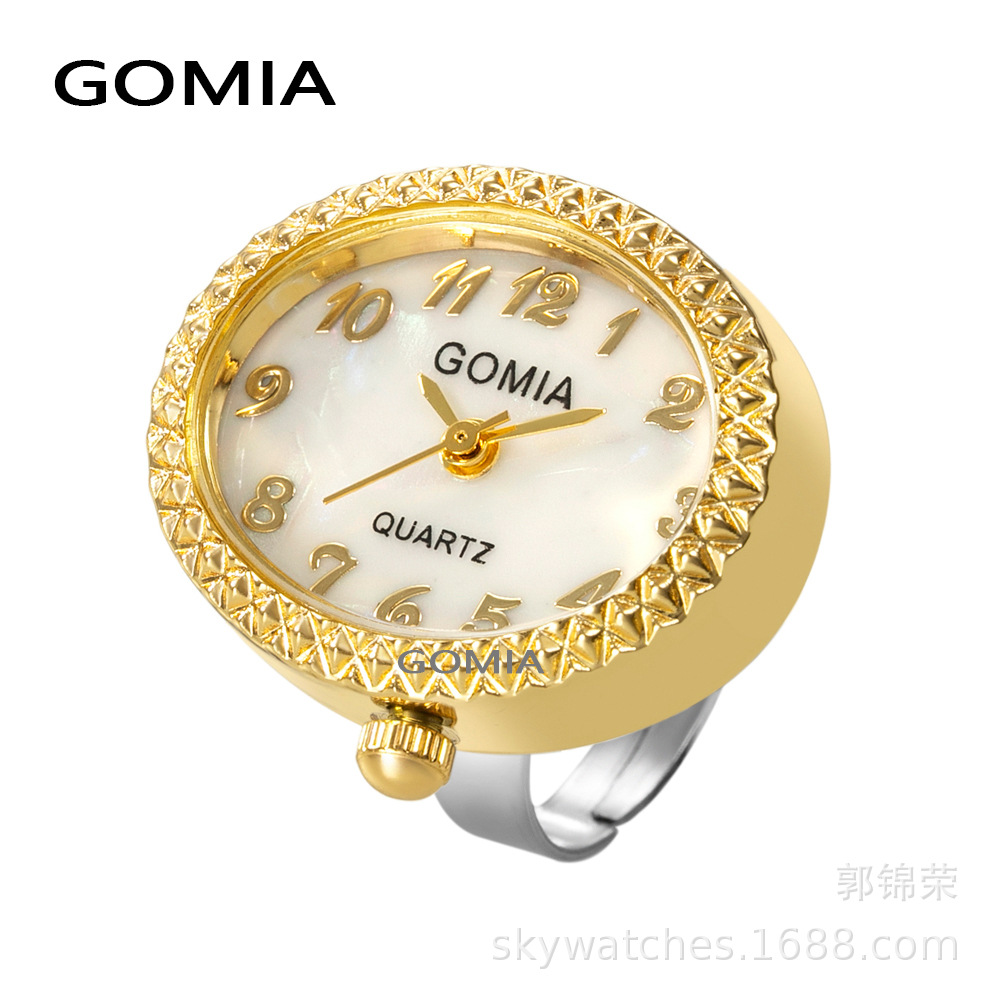 New Oval Ring Watch GOMIA Waterproof Finger Watch Ring Adjustable Digital Small Watch