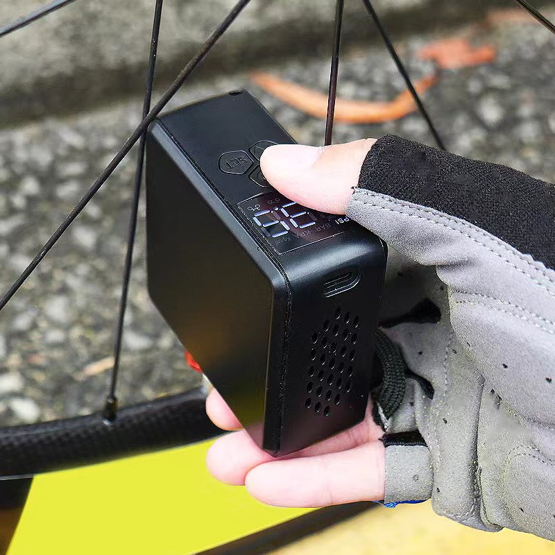 Portable Wireless Vehicle-Mounted Inflator Pump Mini Digital Display Inflator Pump Car Tire Bicycle Tire Electric Air Pump