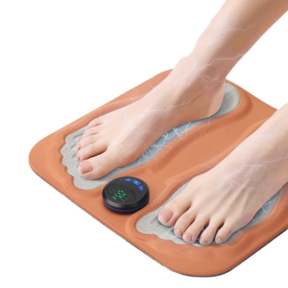 Massage foot therapy machine EMS pulse 3D foot pad microcurrent foot massage physiotherapy device USB charging