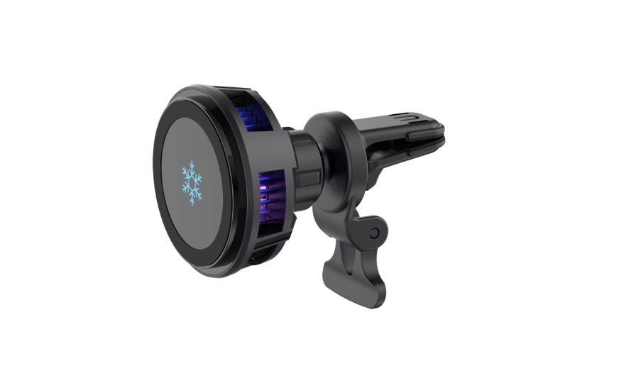 AI Cooling Semiconductor Ice Cold Heat Dissipation 15W Car Magnetic Wireless Phone Charger Performance Surpasses QI2.0