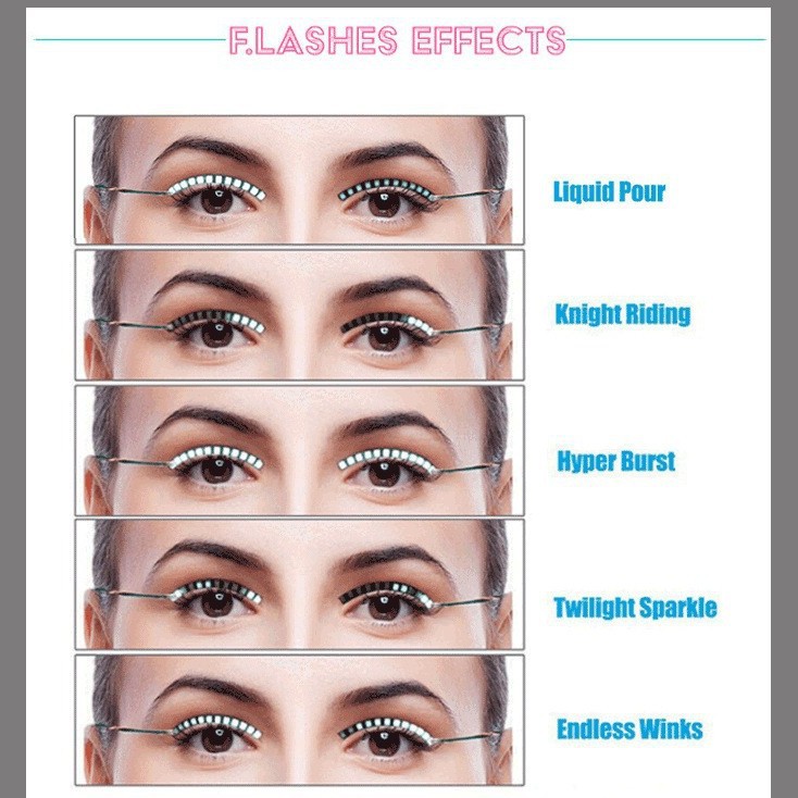 New LED Glowing Eyelash Sticker Eight Kinds of Flash False Eyelashes Night Light Non-Implantable Halloween