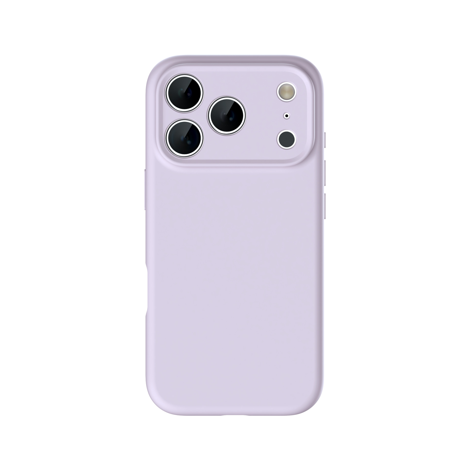 Silicone case for iPhone 17 with large hole anti-fall, full coverage protective case for iPhone 16 Pro Max, simple