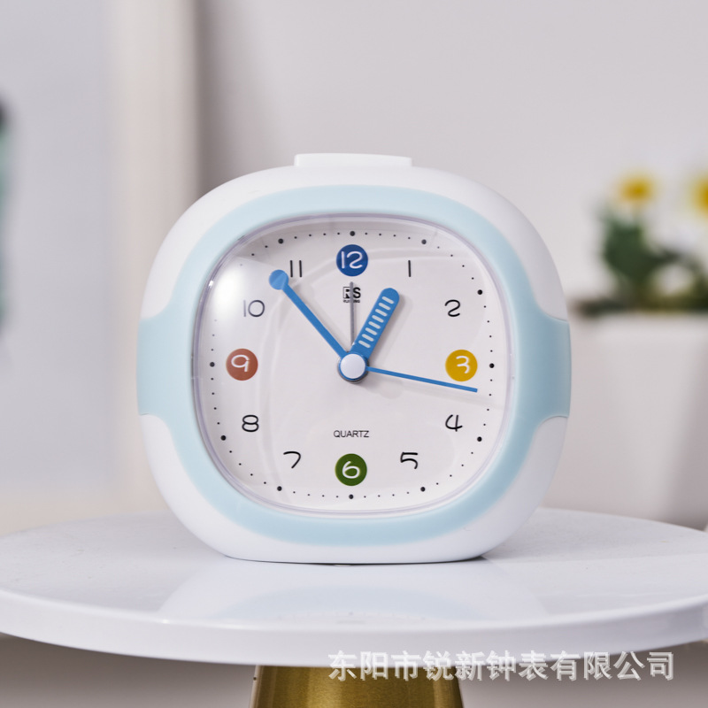 Dopamine color plastic alarm clock simple modern alarm clock children student special wake-up clock