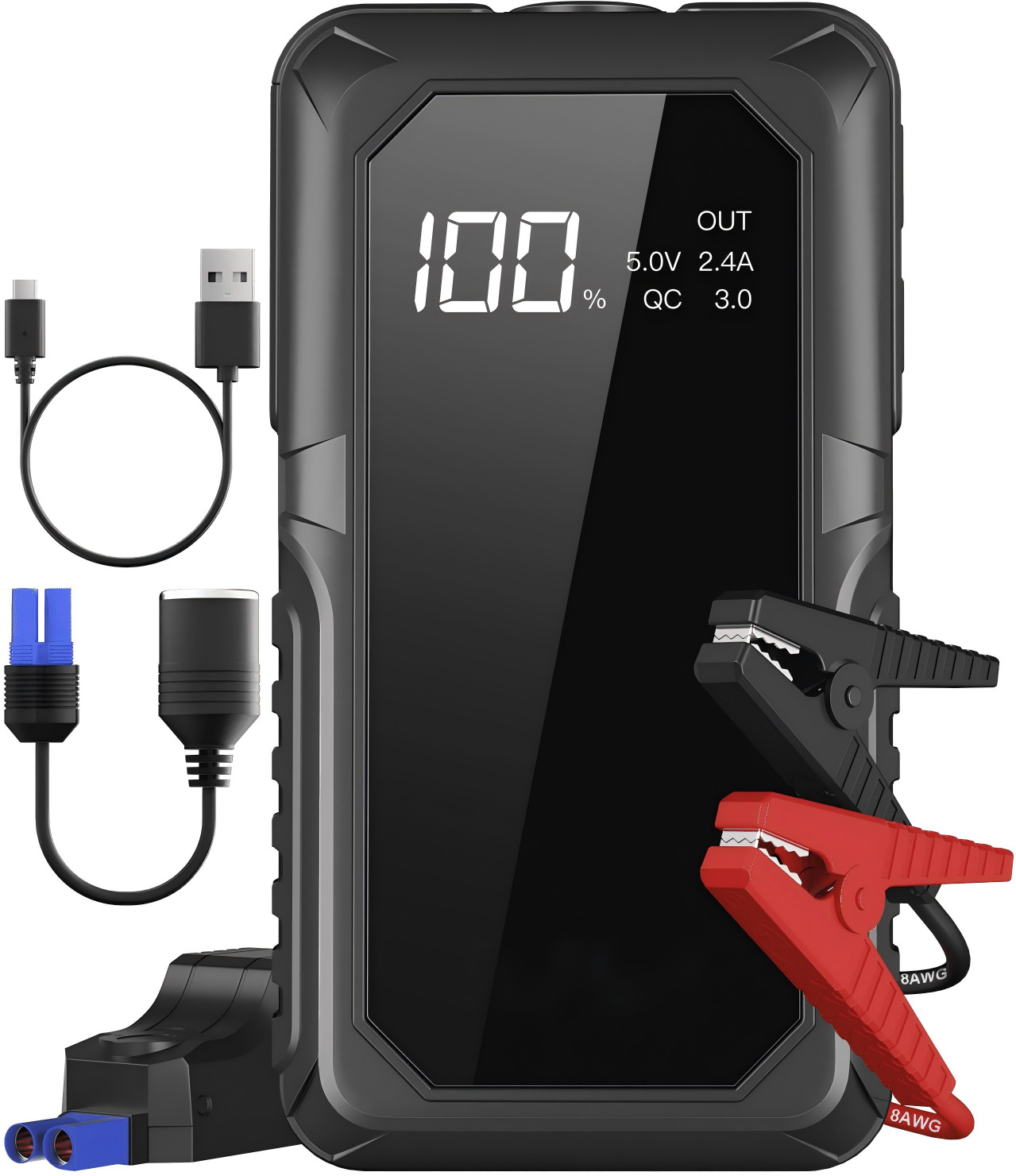 Car Emergency Start Power Supply Large Capacity 12v Jump Starter Ignition Emergency Strong Start Jump Start