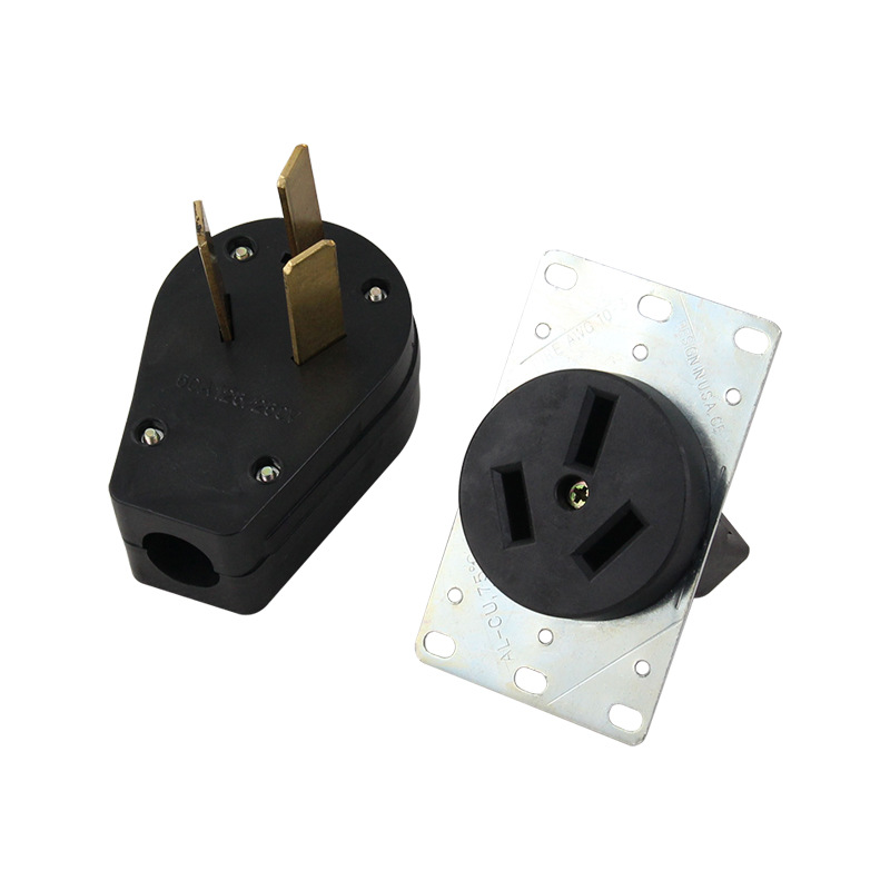 NEMA 10-50P American standard assembled plug socket American 50A high-power plug 50A 125V/250V