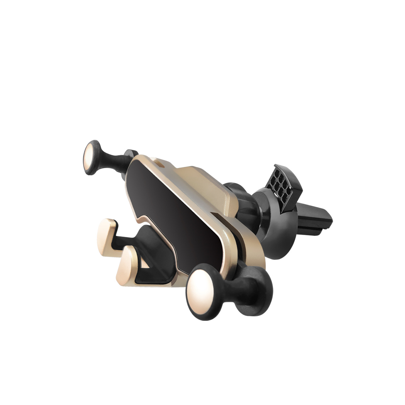Car phone holder air vent phone navigation holder gravity retractable auto lock phone mount car new