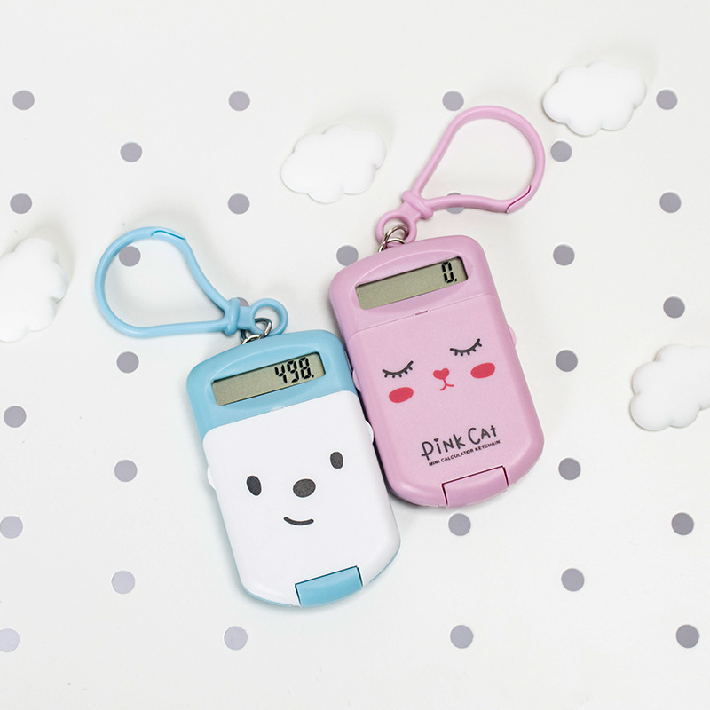 New Mini Calculator Pocket Flip Portable Calculator Cute Student Calculator
