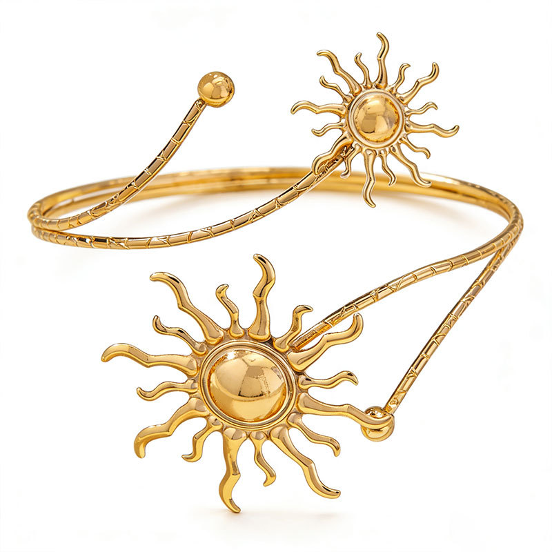 Small sunflower arm ring exaggerated bracelet female curtain hook