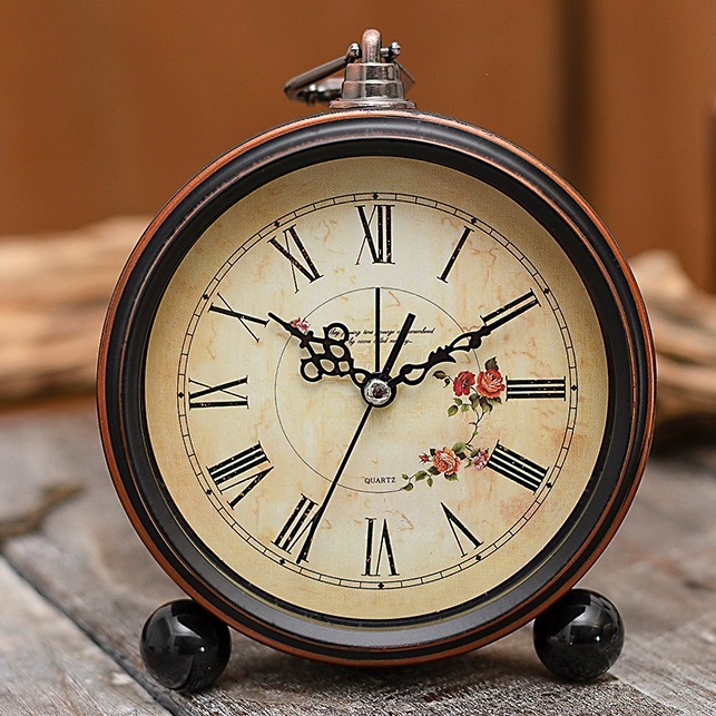 Desk clock bedroom living room decorative alarm clock ornament alarm clock
