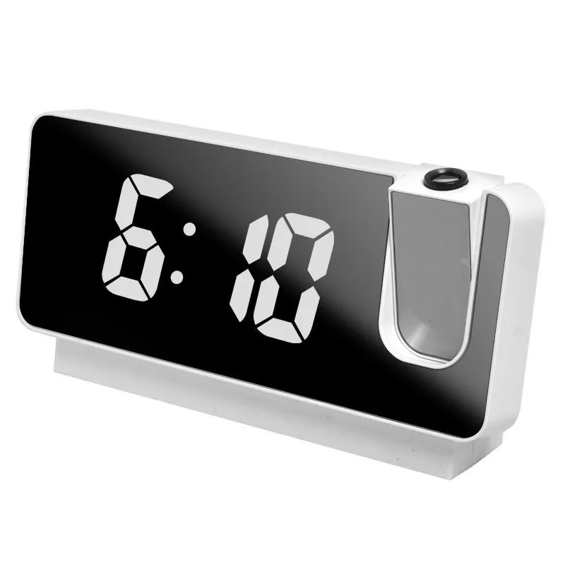 New Full-Function Glow Digital Projection Clock Large Screen Silent Projection Multifunctional Electronic Alarm Clock Clock