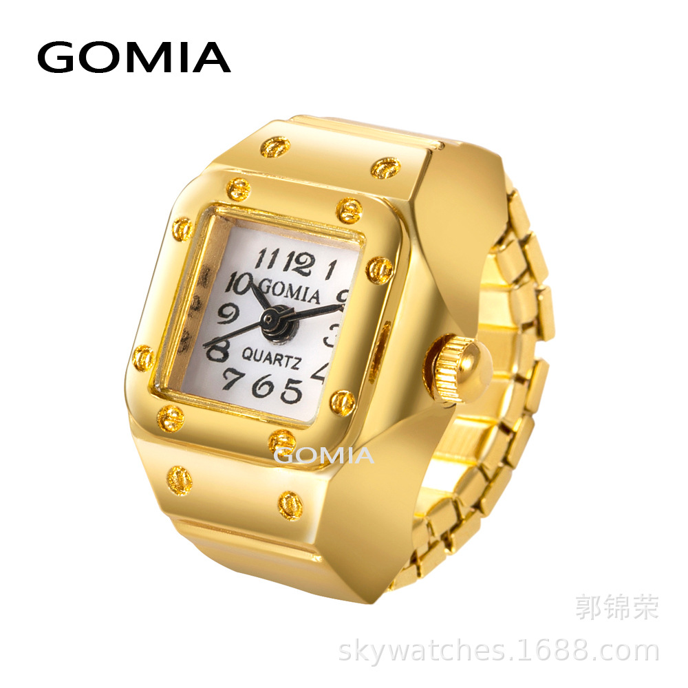 GOMIA//EB Rivet Heart Octagonal Ring Watch