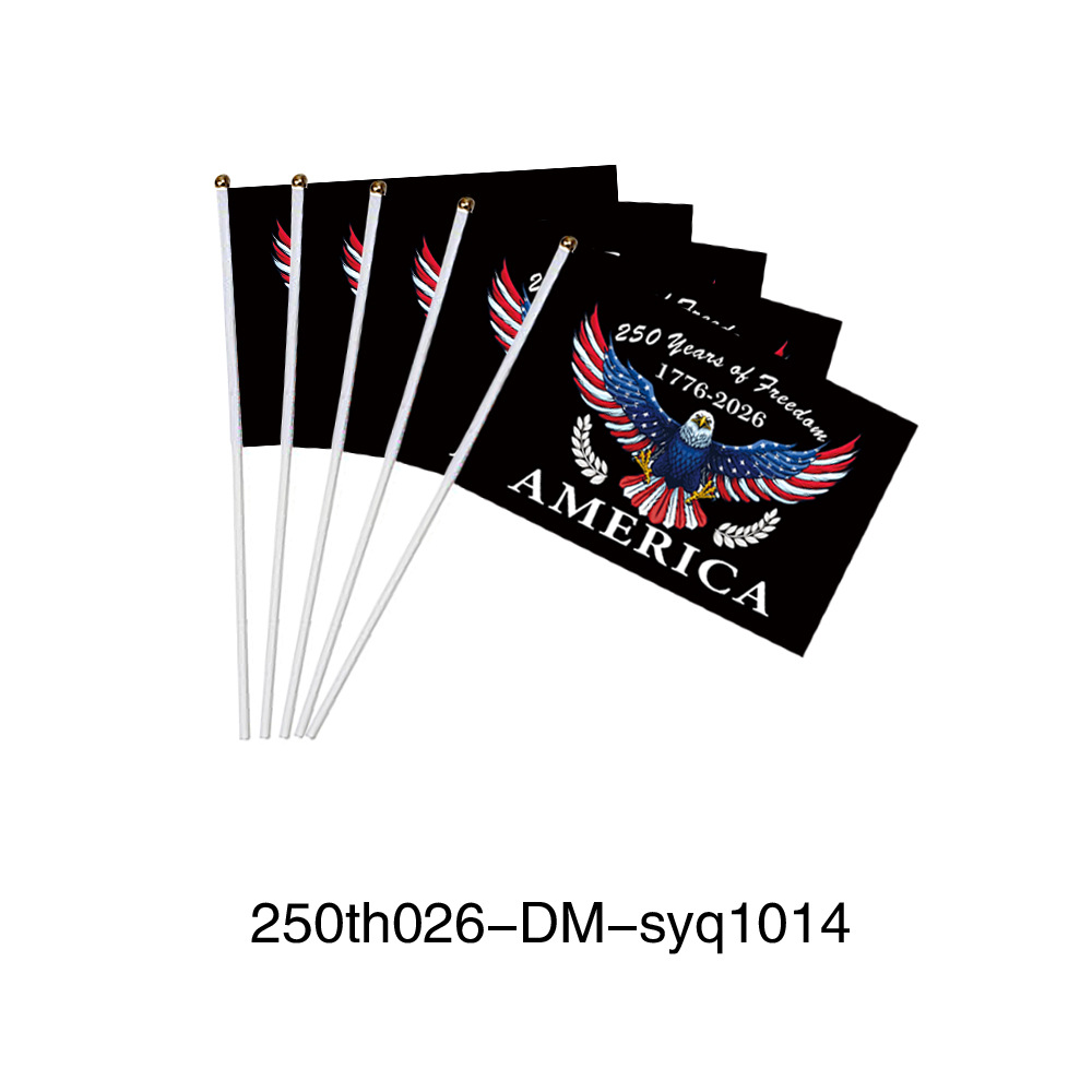 American 250th Anniversary Hand Waving Flag Independence Day Party Flag Making