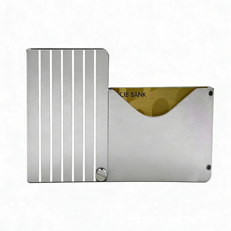 26 New Aluminum Alloy RFID Blocking Card Holder Document Organizer Unisex Compact Portable Anti-magnetic Card Holder