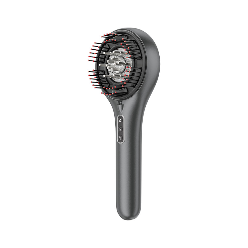 Red Light EMS Electric Massage Comb Head Massage Instrument Hair Growth Liquid Scalp Applicator Import Conduction Comb
