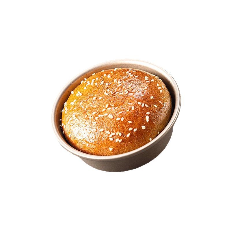 4 inch gold non-stick hamburger mold mini hot dog bread cheese cheesecake small cake mold tool round