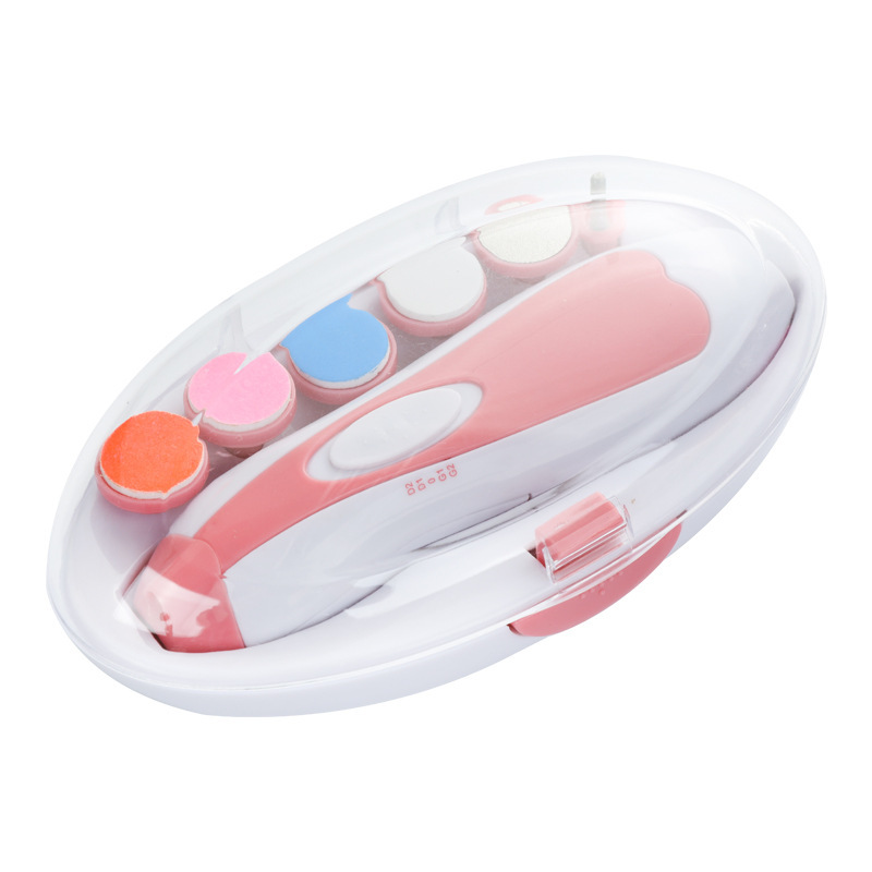 Quiet Replaceable Grinding Head Nail Clipper with Light Nail Care Tool Set Electric Nail File for Baby Non-Pinching