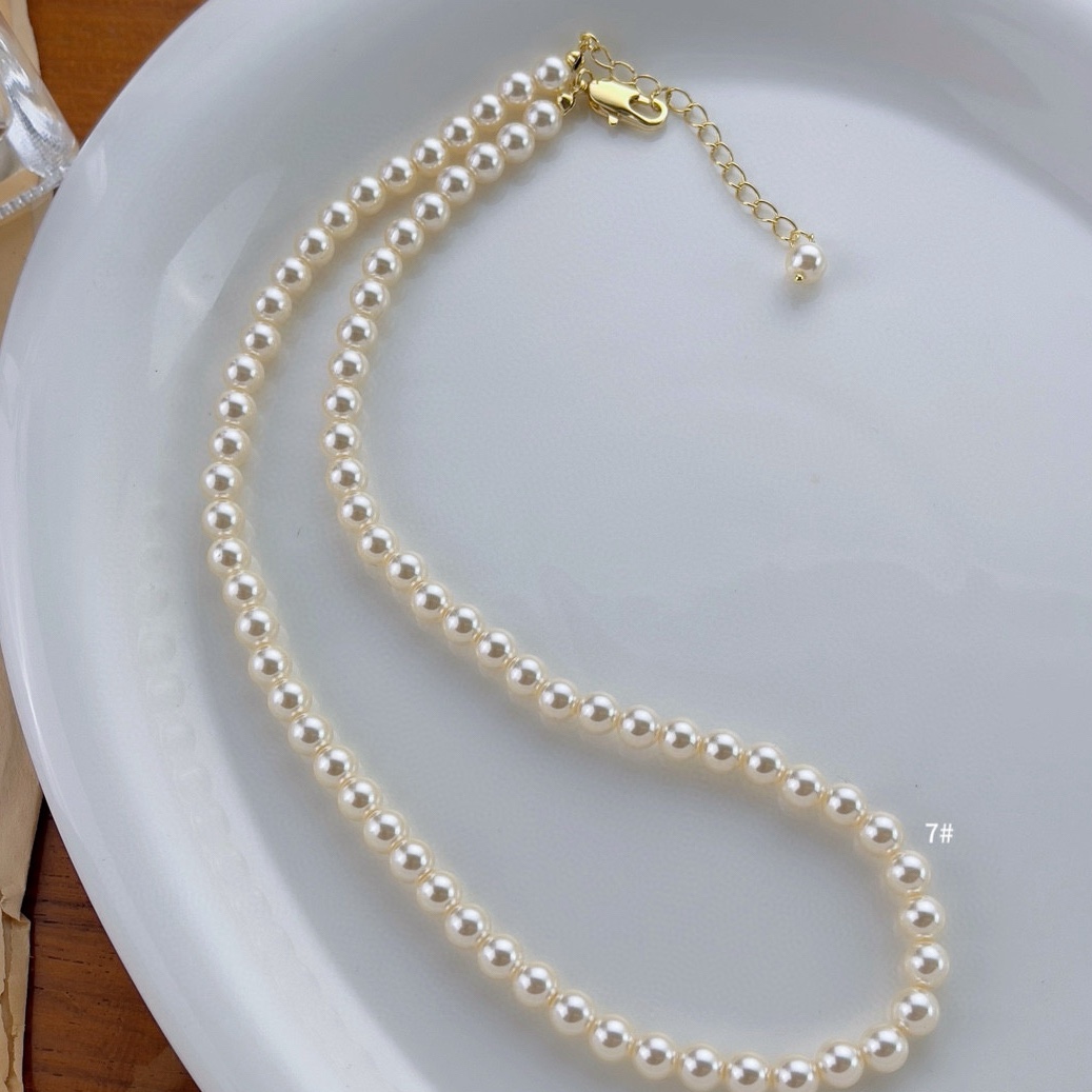 Oubiyabi Gentle Swarovski Imitation Pearl Necklace 24326