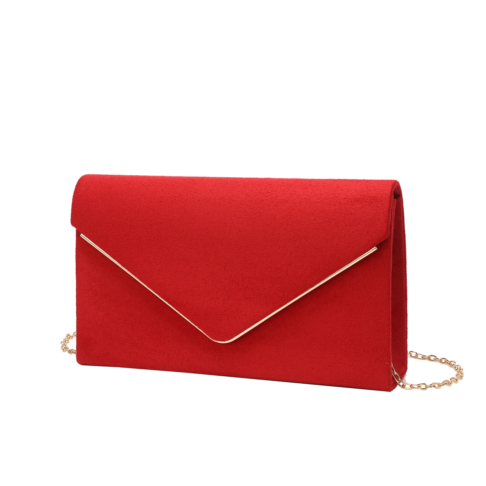 2023 New Women's Evening Bag Simple Clutch Bag Wedding Party Dress Evening Dress Bag Velvet Bag