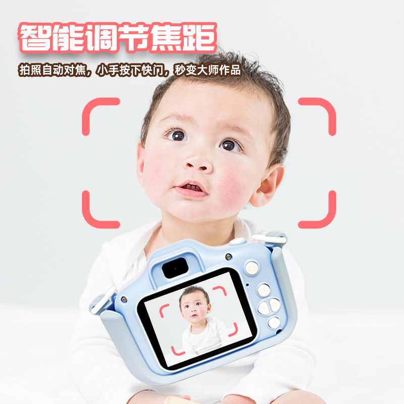 2026 New Children's Camera HD Cartoon Recording Small DSLR Dual Camera Toy Mini Camera
