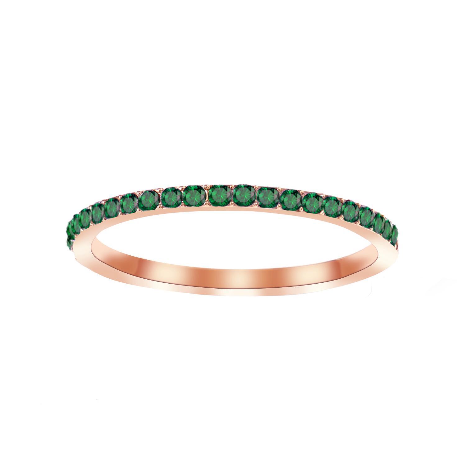 eManco Colorful Rhinestone Ring Full Diamond Stainless Steel Ring Birthstone Zircon Ring Minimalist Index Finger Ring