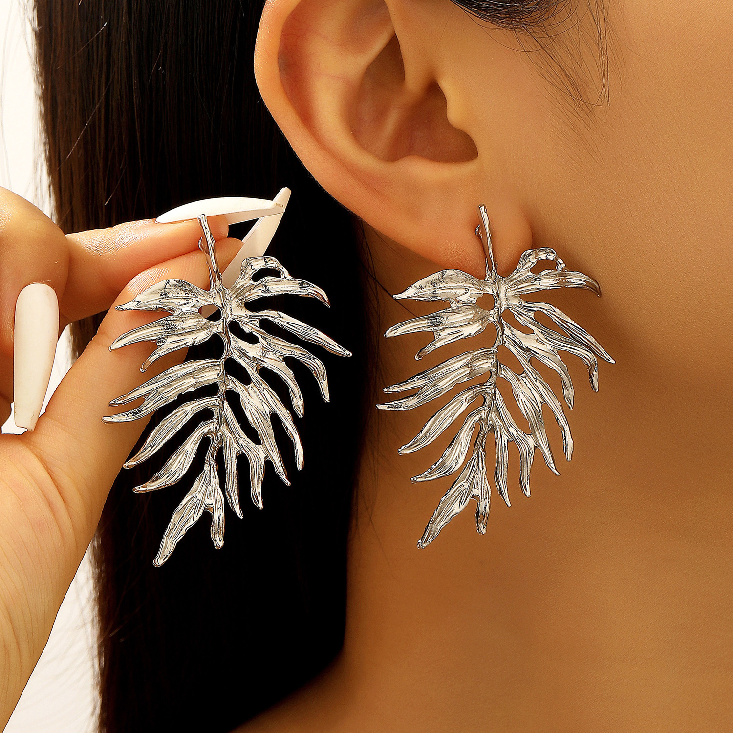 Alloy Earrings Women Leaf Earrings Accessories Earrings Women