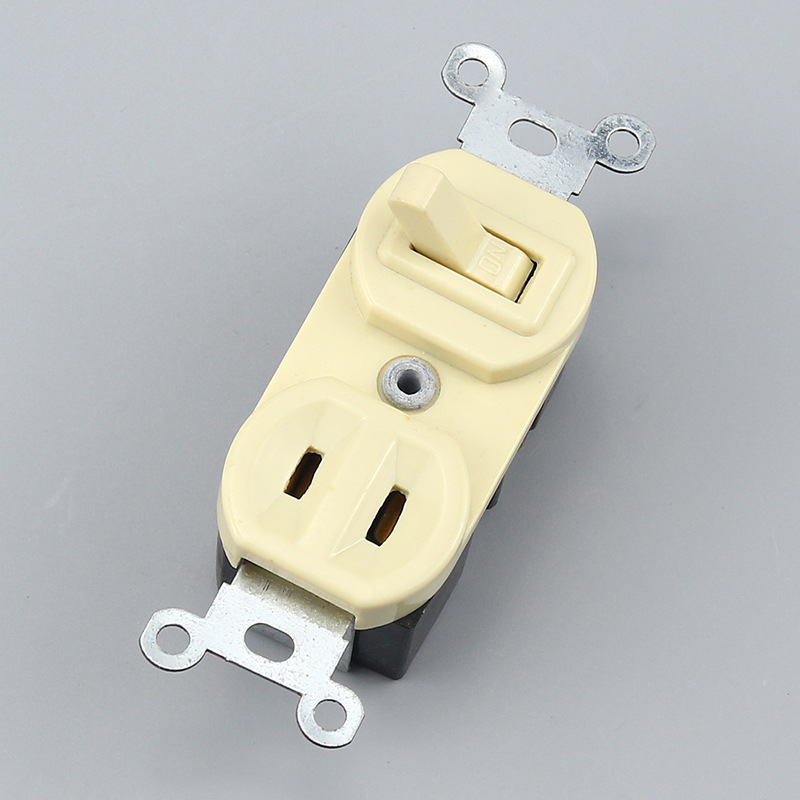 U08象牙色一开一插1-15R