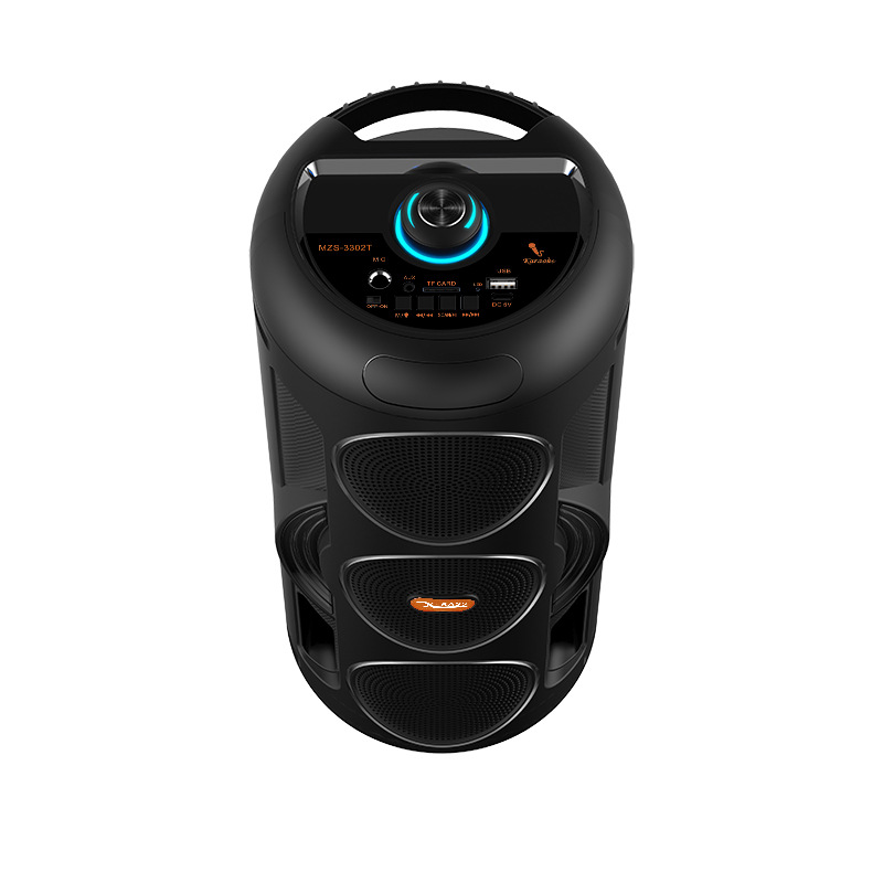 New 3332 portable outdoor 3*3 inch Bluetooth speaker long battery life karaoke large sound