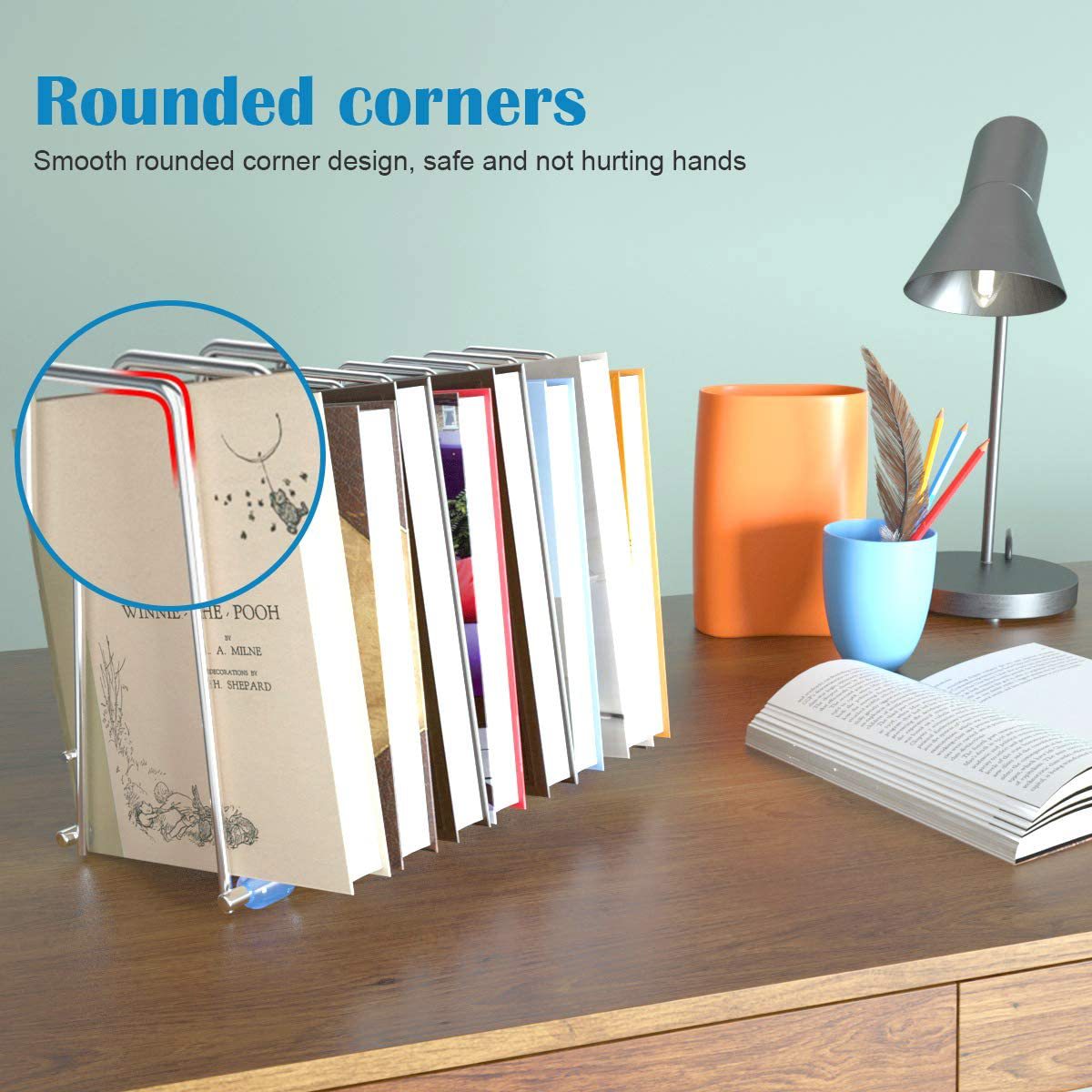 Exclusive storage rack, sink debris cleaning draining rack, stainless steel storage rack, desktop bookend shelf, partition