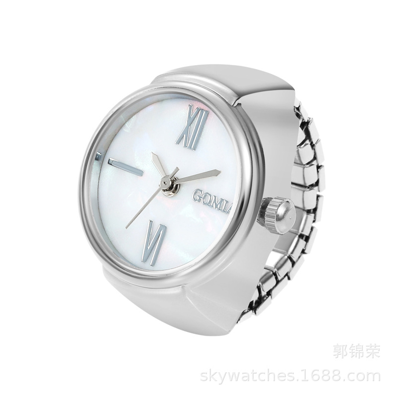New Ring Watch Gold Rose Gold Roman Elegant Finger Watch